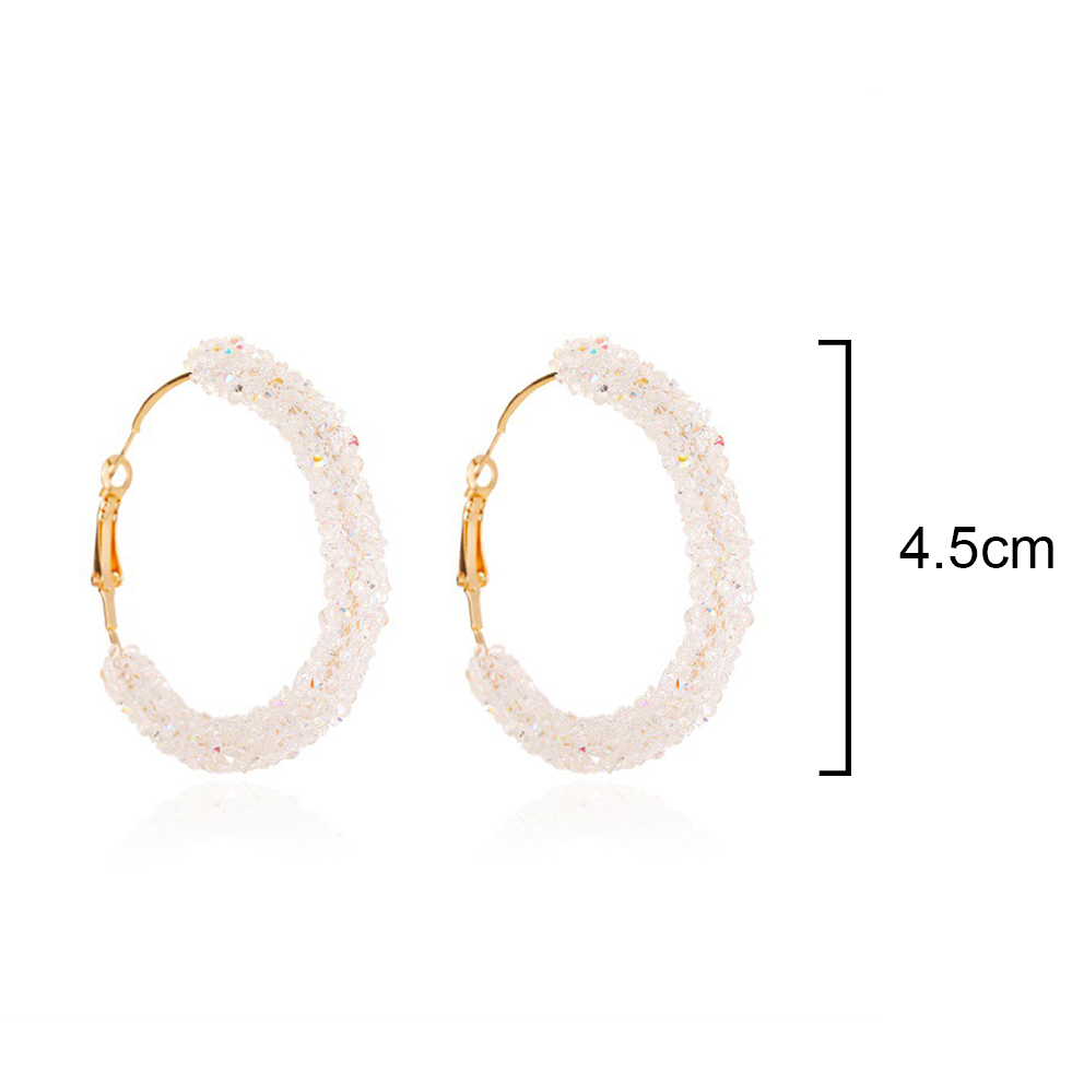Sparkling Hoop Earrings - Image 3