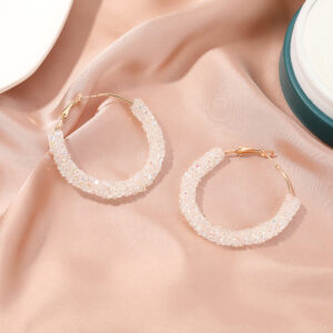 Alternative view of Sparkling Hoop Earrings