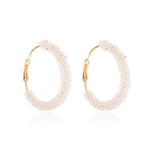 Sparkling Hoop Earrings