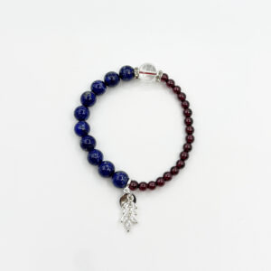 Alternative view of Azure Garnet Whisper Bracelet