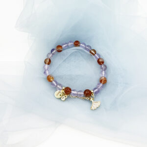 Alternative view of Cinnabar Aura & Lavender Whisper Bracelet