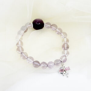 Alternative view of Transparent Amethyst & Mica Butterfly Whisper Bracelet