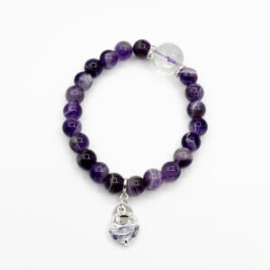 Amethyst & Clear Quartz Moonlight Whisper Bracelet