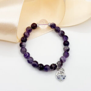 Alternative view of Amethyst & Clear Quartz Moonlight Whisper Bracelet