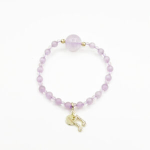 Rose Quartz Music Note Melody Bracelet